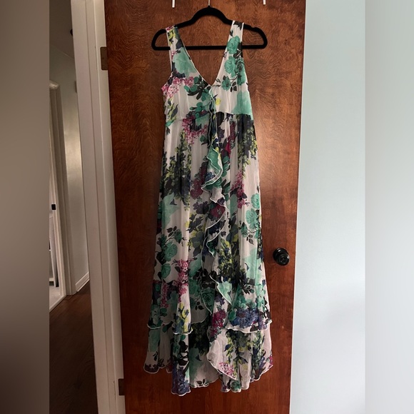 NWT Chelsea & Theodore Multicolor Floral Maxi Dress